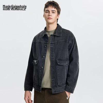 Mark Fairwhale Men's Multi-Pocket Denim Jacket