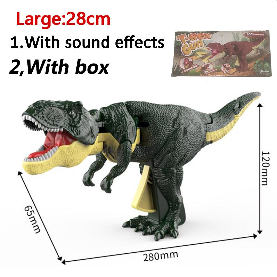 The Toy Dinosaurs Gun Decompression Roaring Swing Zazaza Dinosaur Toys for Boys Fidget Playthings Creative Telescopic Gifts for Kids