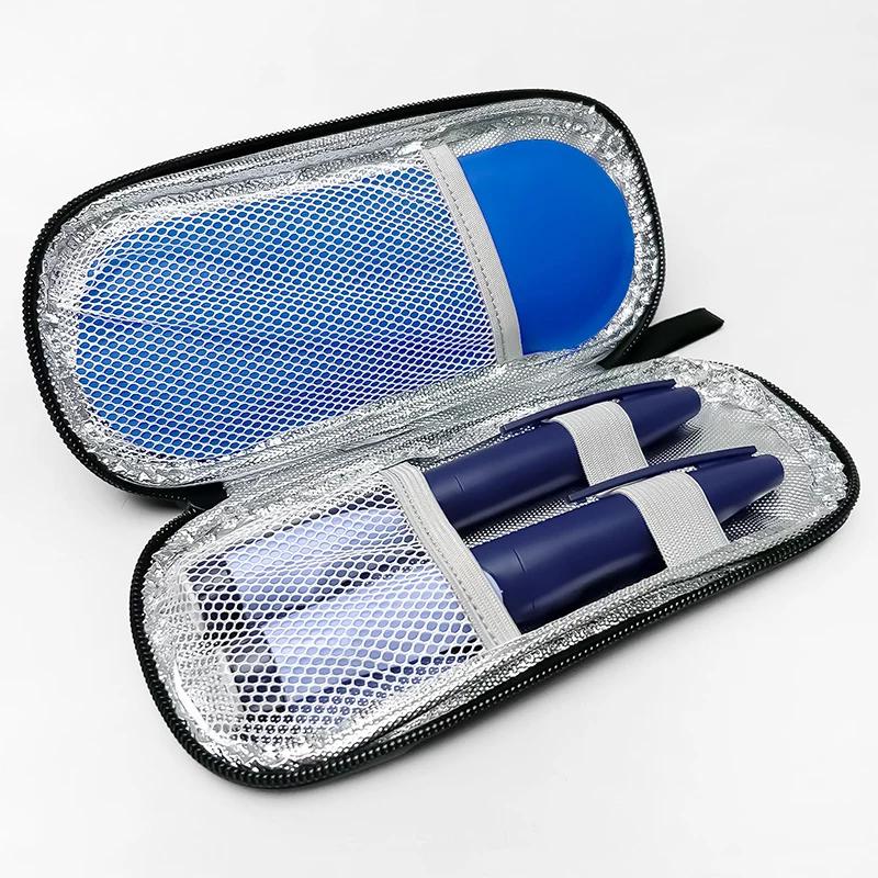 Portable Insulin Cooling Bag for Diabetes Medicine Travel Cold Storage Pocket Cooler Glaciated Pen Pack Drug Freezer No Ice Bars