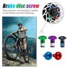 12pcs M5x10mm Disk Brake Rotor Bolts Colorful Stainless Steel MTB Mountain Bike T25 Brakes Disc Fixed Screw Bicycle Accessories