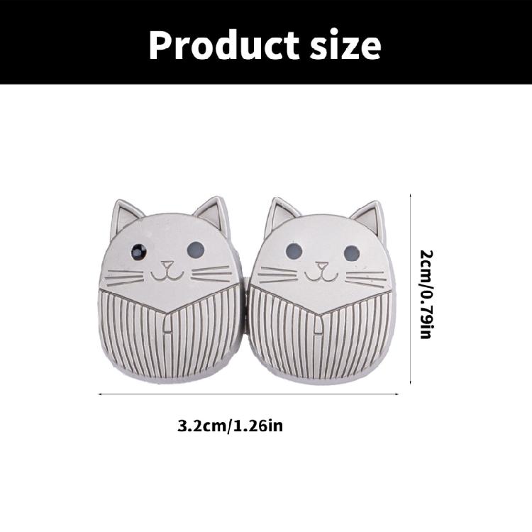 4 Pairs Jeans Button Pins No Sewing Required Trousers Waist Tightener Lovely Cats Waist Buckles Trouser Button Pins