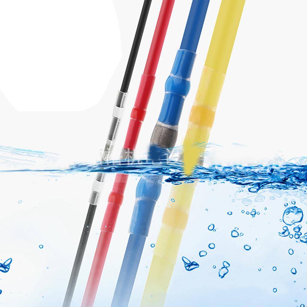 1 Set Heat Shrinkable Terminals Waterproof Solder Ring Insulated Butt Connectors Assortment Heat Shrink Butt Connectors