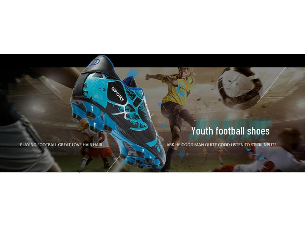 Plus Size Long Spike Youth Soccer Shoes for Outdoor Training