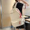 Women's Backpack Alphabet Casual Backpack High Value Schoolbag Versatile Simple Student Korean Version Large Capacity Backpack