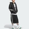 Adidas Originals FW24 PU Jacket Series Fashion Logo Jachetă sport din piele artificială Jachete pentru bărbați Negru JL7556