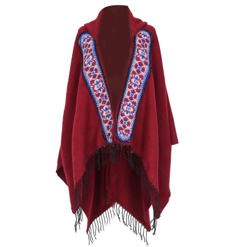 

Ethnic Styles Shawls Sun Protecting Beach Shawl Women Travel Shawl Creative Ethnic Styles for Women s Winter Fashion бордовий