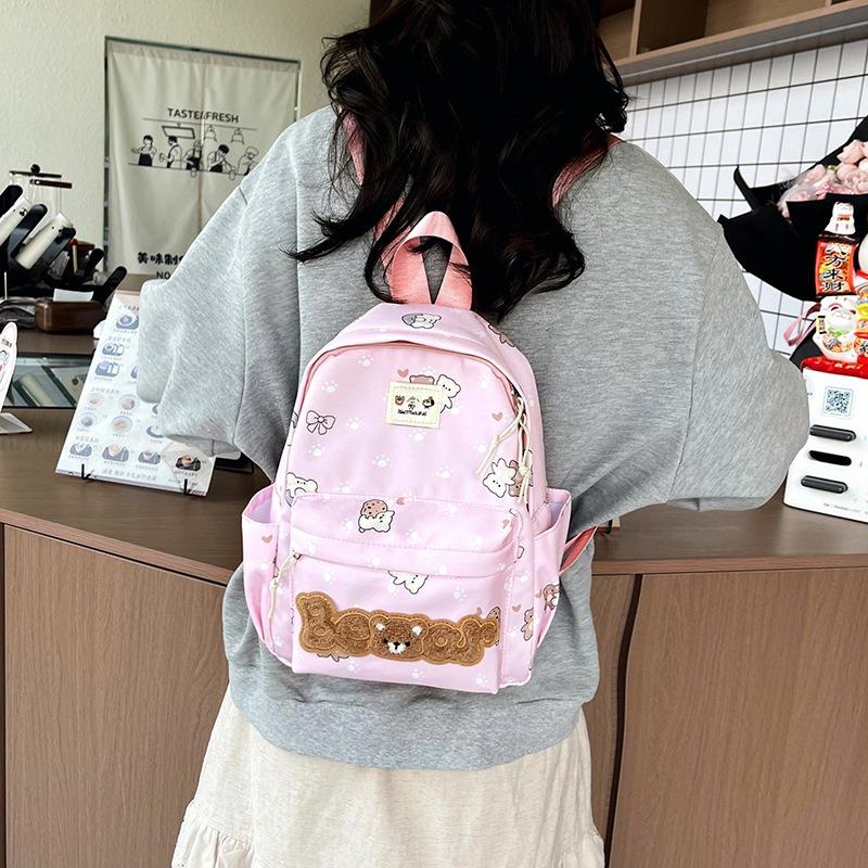 

Spring new high-value schoolbag cute cartoon tide large capacity lightweight travel backpack фиолетовый