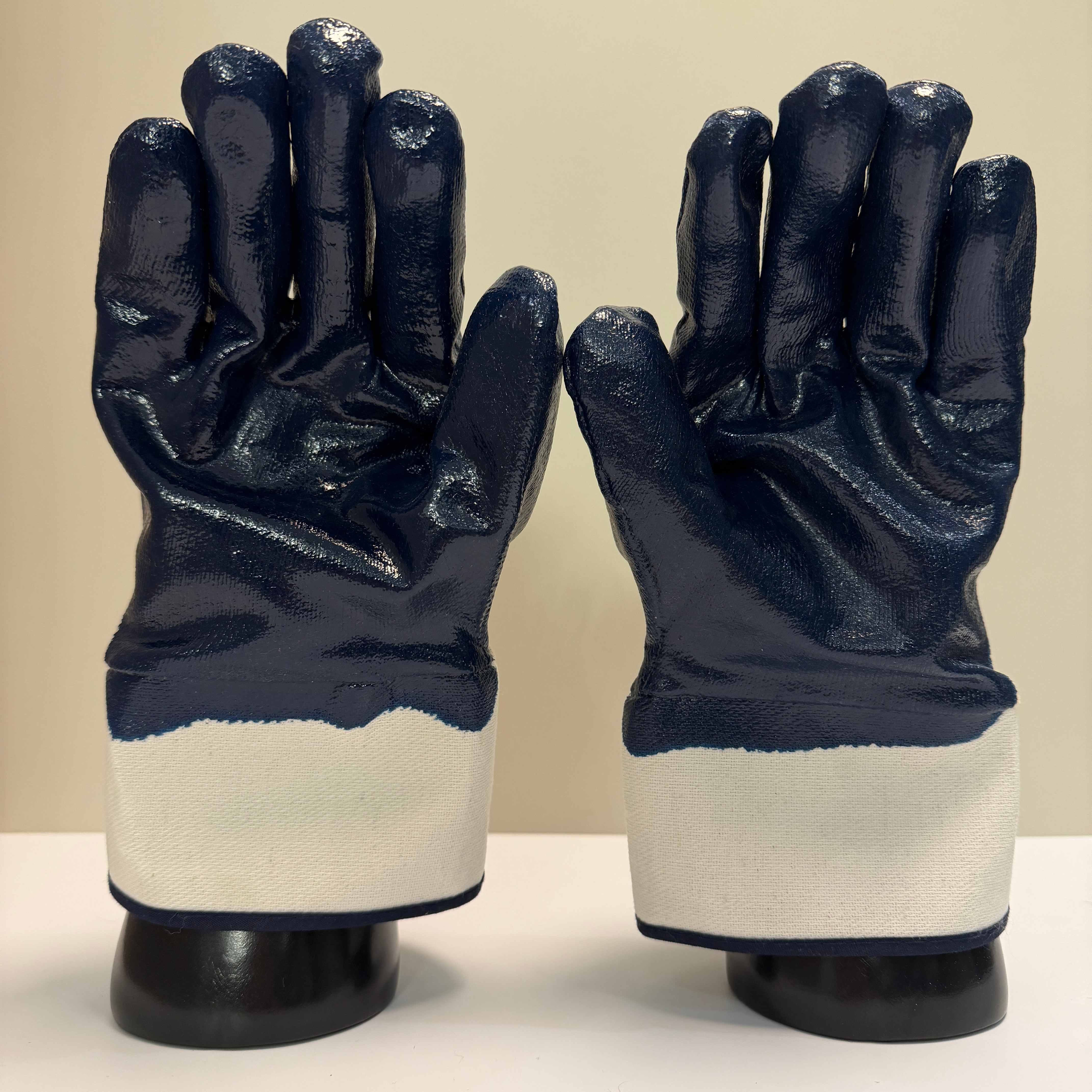 Factory Custom Multi-Protection Gloves NS1104 Safety Cuff 3/4 Nitrile Coated Machine Washable for General Industrial Use (Black,Customized Size) чёрный
