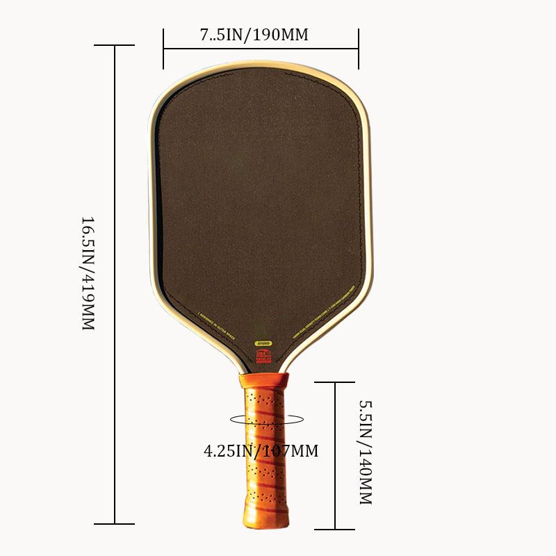 Rakieta do Pickleballa Bread and Butter Loco 16mm Pianka o Podwójnej Gęstości Rdzeń Hybrydowy Wydłużony Włókno Węglowe CFC T700 Surowe Włókno Węglowe Rakieta do Pickleballa