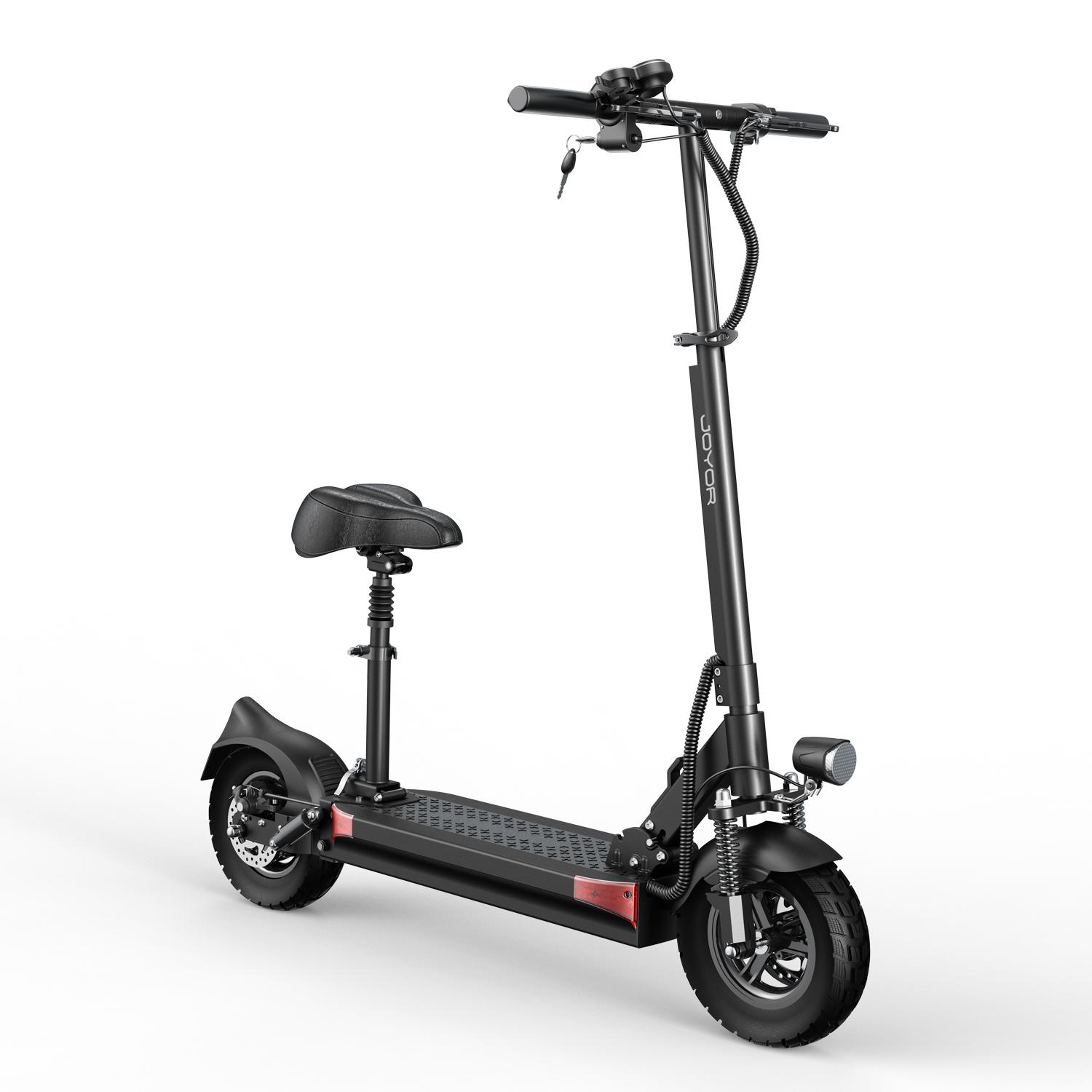 Eleclife Uk Joyor Y6-S 500W Electric Scooter, 60Km Range, 10 Tires, Dual Suspension, Foldable E-Scooter For Adults Commuting