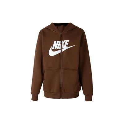 Nike Jacke mit Logoprint Locker geschnitten Kapuze Lässig Kinderjacken Braun FD2990259