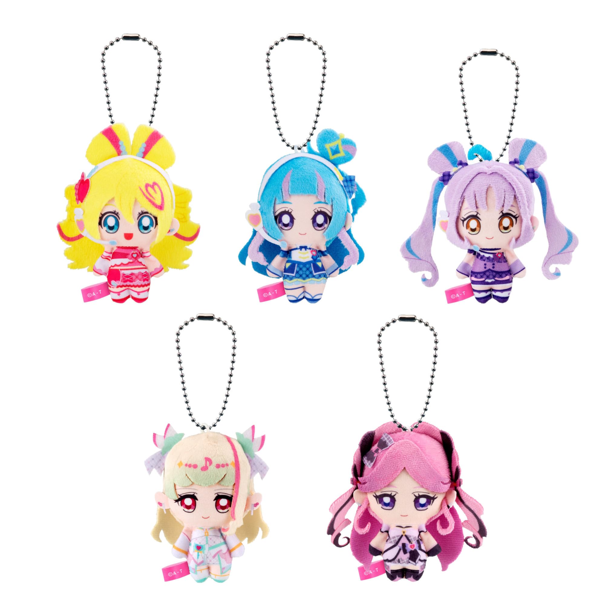 

Five types from Idol Fluffy Outing Mascot with You PreCure
