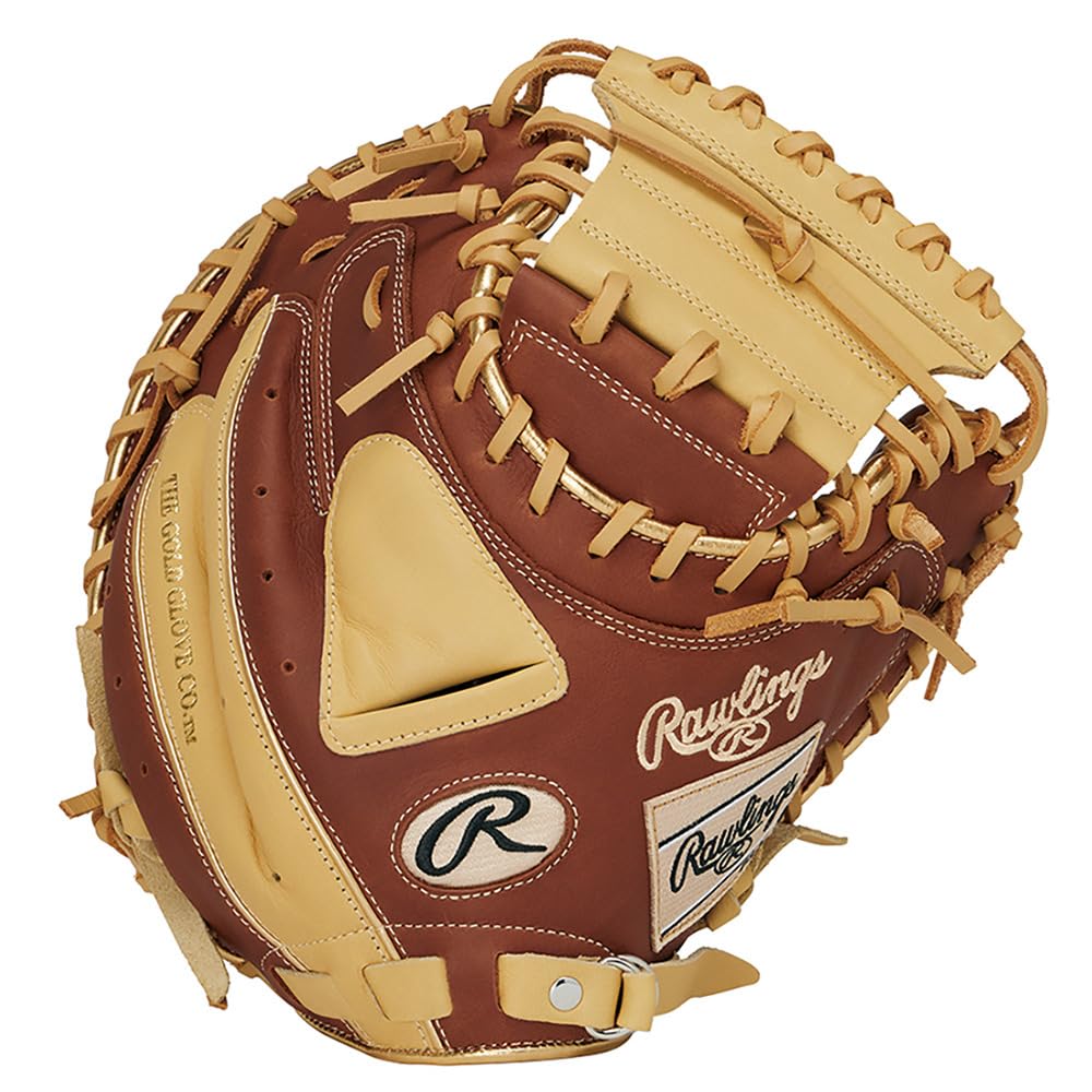 

Rawlings HYPER TECH COLOR SYNC GR5FHTC2AF Baseball 33 Throw Glove, Soft, Catcher s, Brown/Camel, inches, Right-Handed