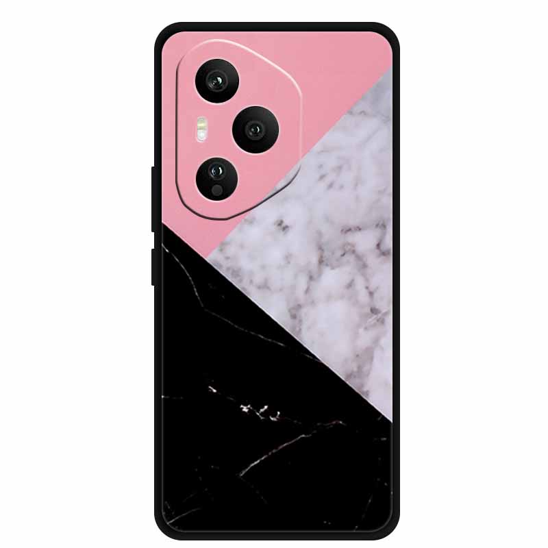 For Honor 400 Pro 5G Case Honor 400 5G Marble Painted Silicone Back Cover Cases for Honor 400 Pro/ 400 TPU Black Case 400 Pro 5G