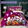 Diddl Pattern Bedding Uilt Set Uilt Cover Pillowcase Home Decoration Birthday Gift (1 * Duvet Cover + 2 * Pillowcase  Without Core)