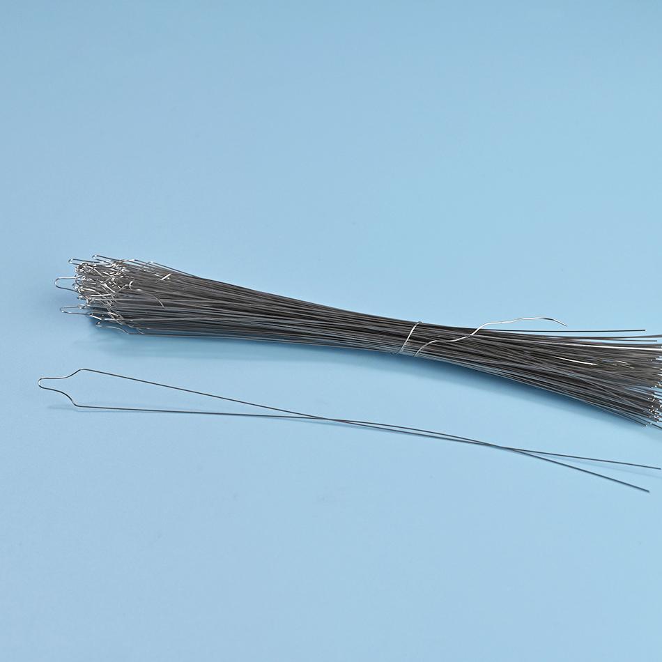 100 Pcs Orthodontics Kobayashi Long Type Dental Metal Orthodontic Wire Preformed Brackets  Ligature Tie Archwire