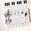 1 Set Music Staff Board Magnetic Erasable Paper Enjoyable Musical Instruction Whiteboard Toy for Kids