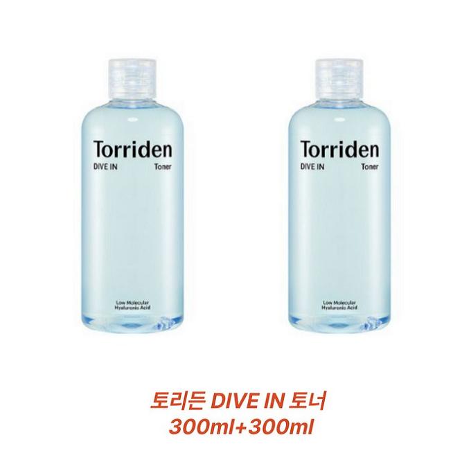 

Toriden Dive-in Low Molecular Hyaluronic Acid Toner, 300ml, 2 packs