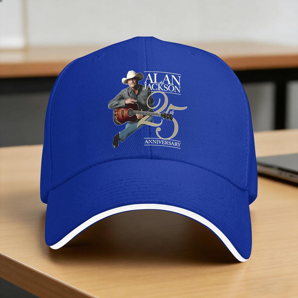 Alan Jackson Album Musica Tour Cappellino da Baseball Design Stampa Cappellino Trucker Primavera Unisex Adolescenti Outdoor Palestra Cappellini da Baseball