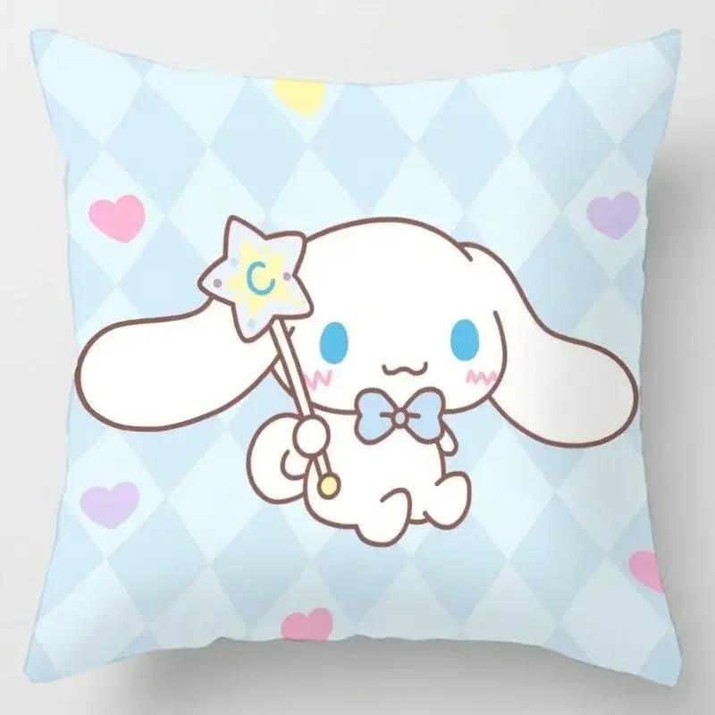 Japanese Style Cartoon Lumbar Pillow Cover Kawaii Sofa Cushion Home Decor