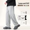 JEEP SPIRIT Men's Casual Relaxed Fit Straight Leg Cotton-Blend Trousers