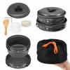 Leichtes Essgeschirr Stapelbar Outdoor Kochgeschirr Langlebiges Camping Kochgeschirr Set Wandern