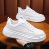 Lato 2025 Buty Męskie Zwiększające Wzrost Nowe Oddychające Sneakersy na Grubej Podeszwie Casualowe Wysokiej Jakości Białe Buty