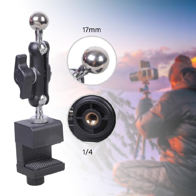 17mm Kugelgelenk Klemmschelle Halterung Für Fotoausrüstung Live-Streaming 48mm Dicke Schreibtischhalterung Handy Stativ Kamera Zubehör