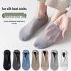 Herren Ultra-Dünne Baumwoll-Socken mit Anti-Rutsch-Boden, Unsichtbar - Schweißabsorbierend, Geruchsresistent, Eis-Seide Unsichtbare Sommersocken