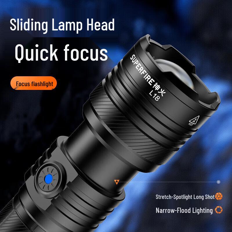 SupFire L18 Waterproof Rechargeable LED Flashlight