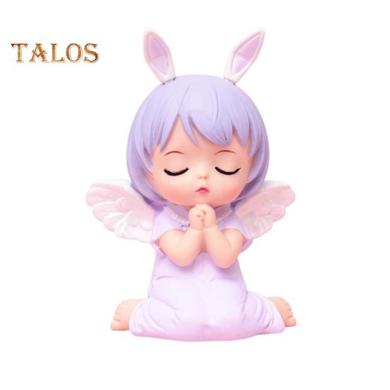 

Статуя девушки-ангела с кроличьими ушками, топпер для торта, виниловый роман, статуя девушки-ангела, декор стола, товары для дома фиолетовый