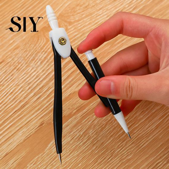Metal Structure Compass 2-in-1 Set with Automatic Pencil Geometry Drawing Tool for Precision Instrument Students Office Precise Portable Storage