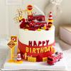 Topper Torta Compleanno Vigile del Fuoco Camion dei Pompieri Spiedino Torta Vigile del Fuoco per Ragazzo Festa di Compleanno 1 Anno Eroe del Fuoco Decorazione Torta a Tema