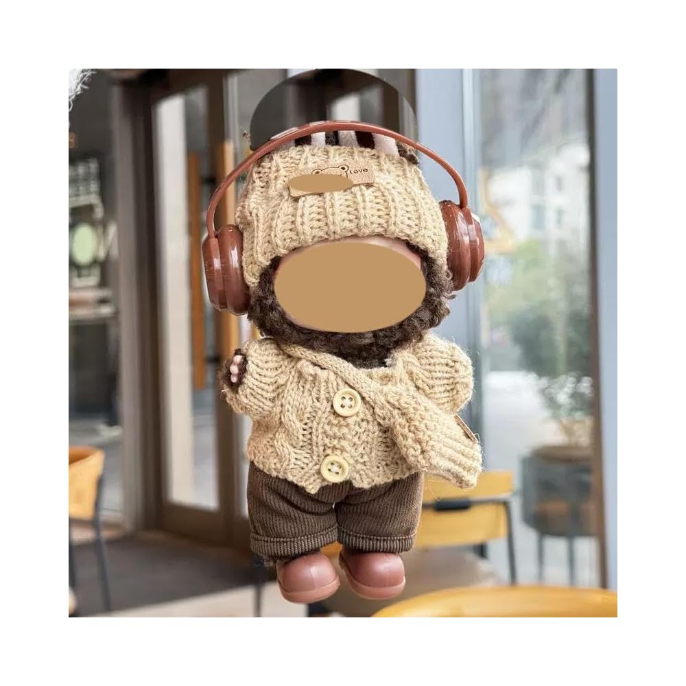 HXLGR Doll Fashion Set for 15-17cm Dolls with Clothing and Accessories, Includes 5 Outfits, Excludes Shoes and Headphones