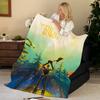 Movie T-The W-Wild R-Robot Throw Flannel Blanket, Soft Warm, Durable & Washable cute Cool
