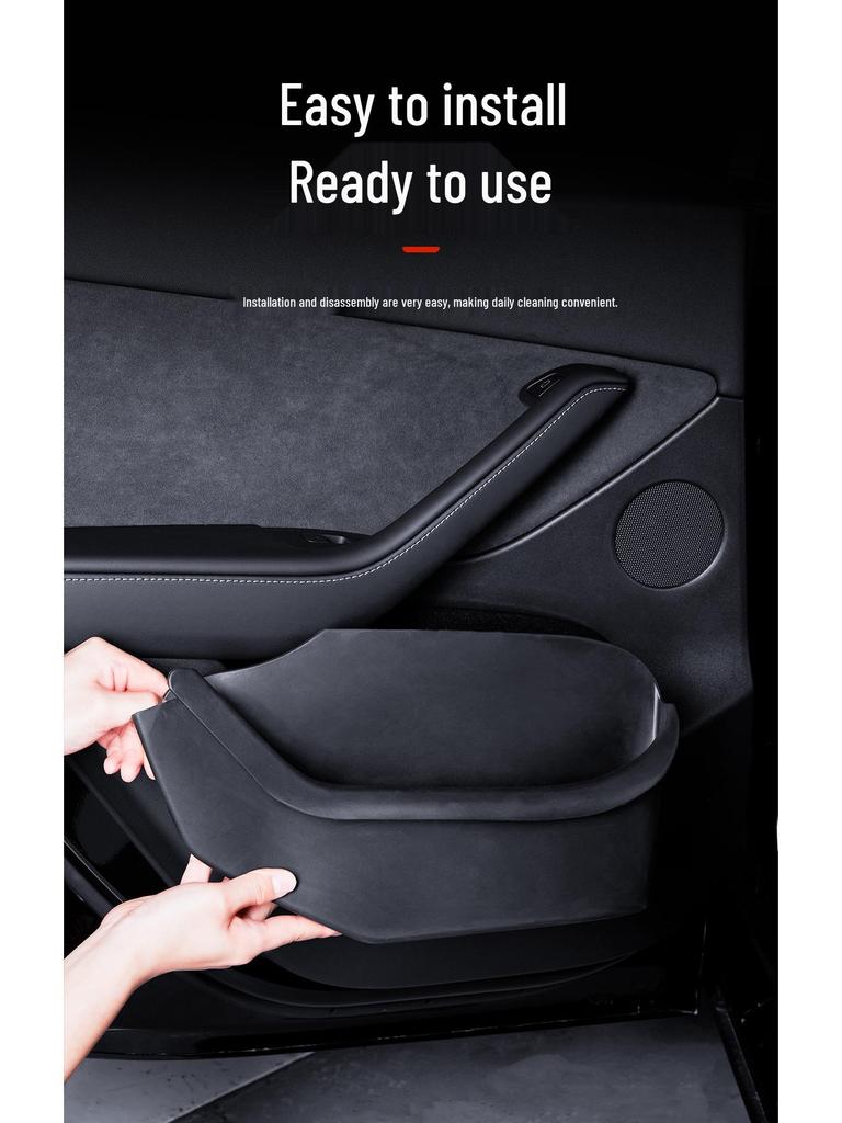 Tesla Model Y/3 Full Door Wrap TPE Storage Box - Car Interior Accessory