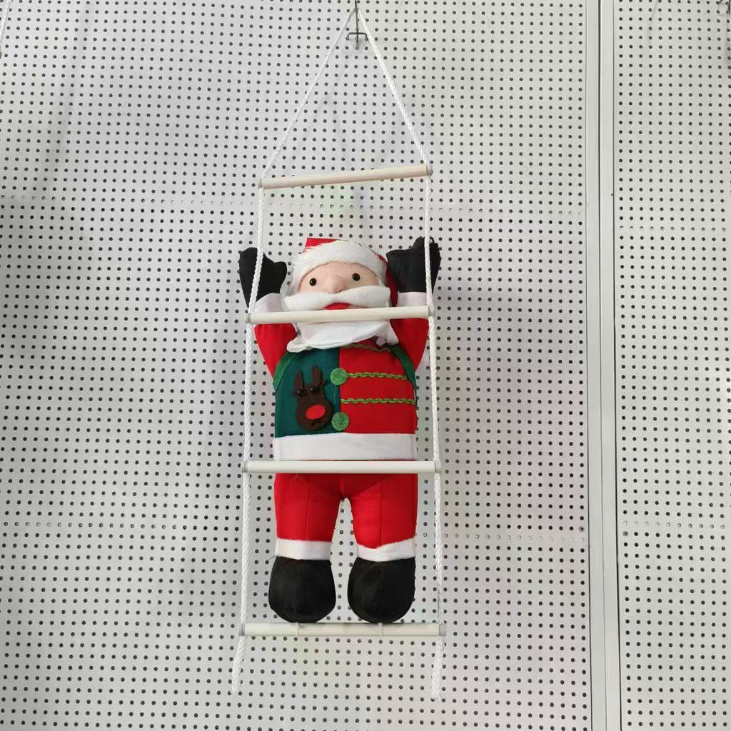 Weihnachtsmann Kletterseil und Leiter Dekoration