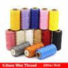 Arts Craft Wax Cotton Cord String 0.8MM Hand Stitching Thread Waxed Thread Cord  Leather Repair