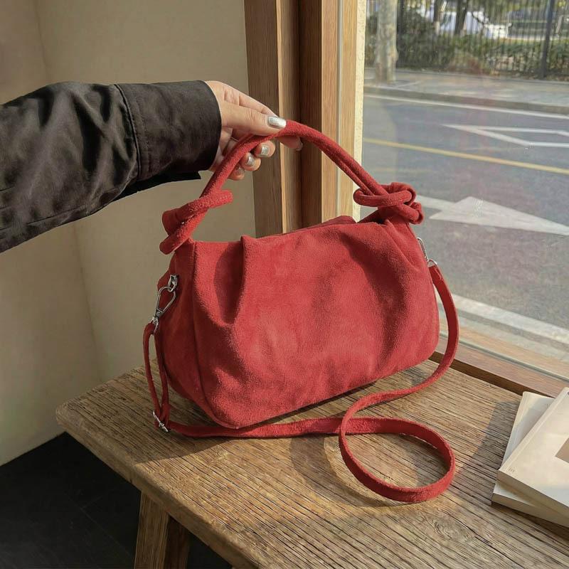 Retro Suede Crossbody Bag New Women Casual Shoulder Bag Fashiable Everyday Purse Texture Casual and Versatile Commuting Bag
