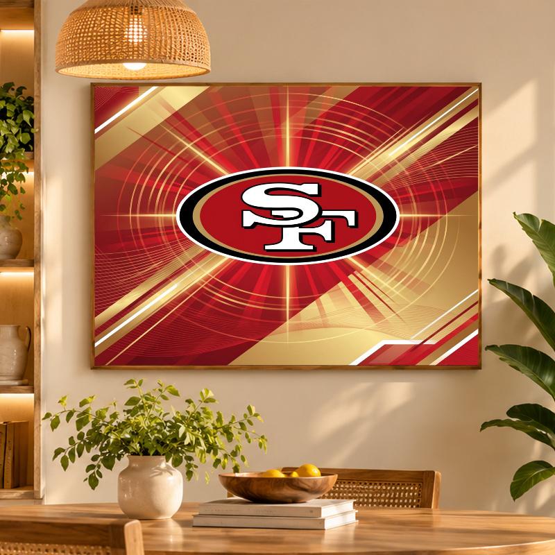 5D Diamond Painting San Francisco 49ers DIY Full Drill Diamond Art Kit Home Decoration