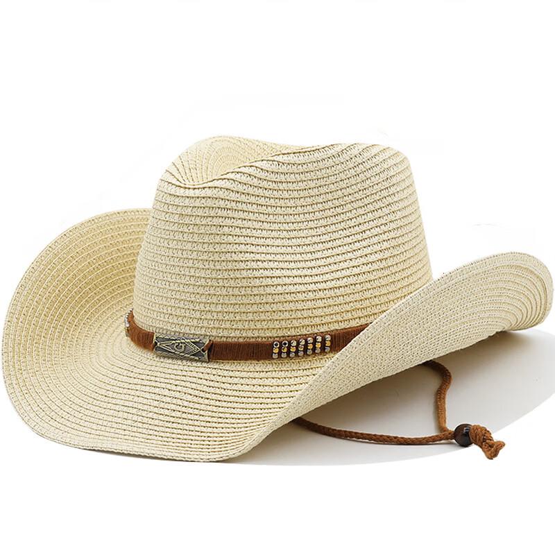 Unisex Western Style Denim Straw Sun Hat