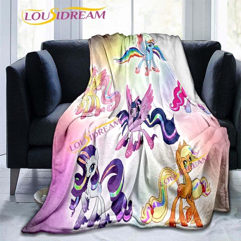 Cute Mermaid Cartoon Blankets Unicorn Blankets Starry Unicorn Flannel Blankets Throw Blankets for Couch Bed Sofa Girl Gifts Pink