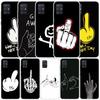 Middle Finger Soft Cover for Samsung Galaxy A12 A22 A32 A52 A72 A02S Phone Case Note 20 Ultra 10 S10 Plus A51 A71 A50S A20S A10S