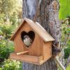 Hanging Bird Nest Box Handmade Parrot Nest House Parrot Breeding Box  Garden Decoration