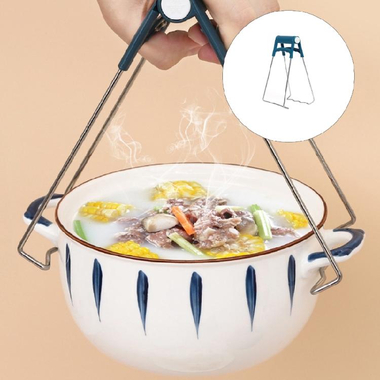 Heat Resistant Bowl Spoon Dish Clamp Pot Pan Gripper Anti-scalding Clip Nonslip Hot Dish Plate Bowl Clip Tongs