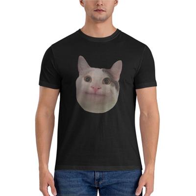 Beluga Cat Meme Face Uśmiechnięty Aktywny T-shirt męskie graficzne t-shirty t-shirty oversize męski t-shirt