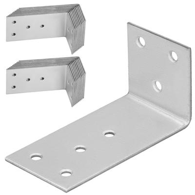 Kotarbau® Carpenter's Angle Construction Connector Stainless Steel Galvanized 40 X 80 X 40 Mm Set Of 25 Pcs