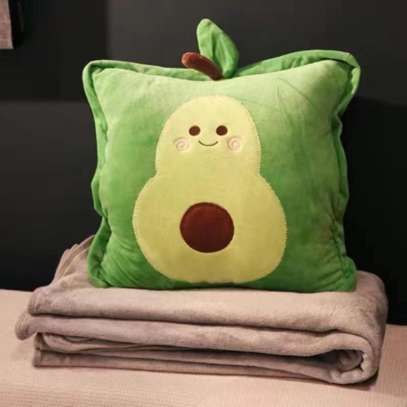 Car Cartoon Multifunction Pillow Blanket & Hand Warmer Combo.