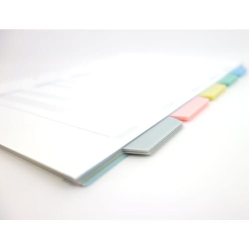 KOKUYO File Index Divider Card PP A4 5 Stacks 2 Holes 5 Sets Shiki-P30