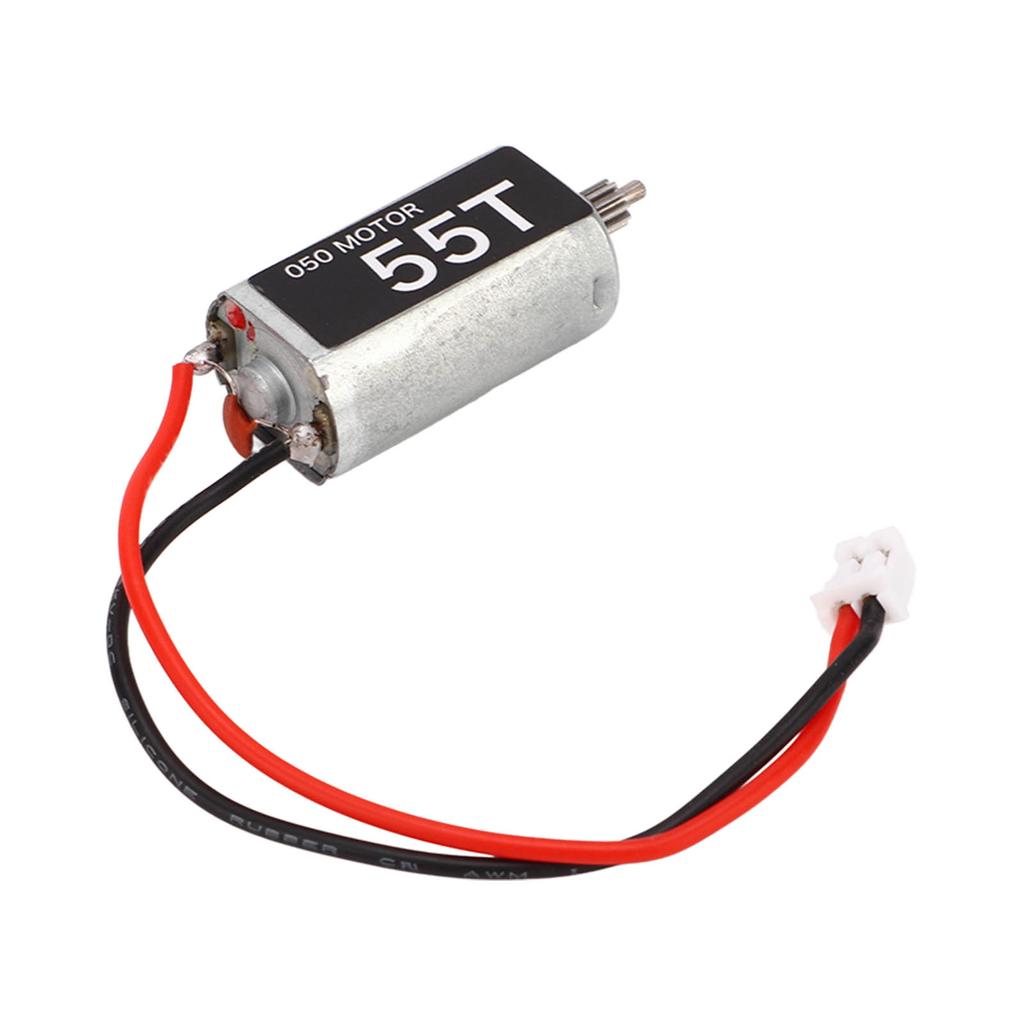 RC Bushed Motor High Torque 050 55T Motor with 11T Pinion Gear for AXIAL SCX24 1/24 RC Crawler Car